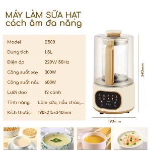 Máy làm sữa hạt Seka E500 6