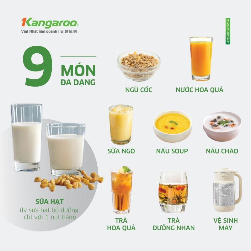 Máy làm sữa hạt Kangaroo KGNM135B01 10